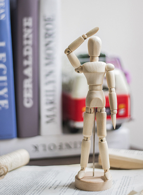 空间北欧风多关节木人桌面装饰