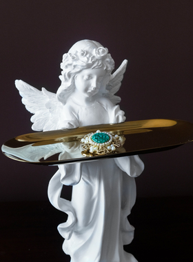 空间少女风天使钥匙茶几桌面装饰