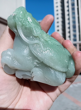 彩云轩印章青海翠青龙龟和田玉