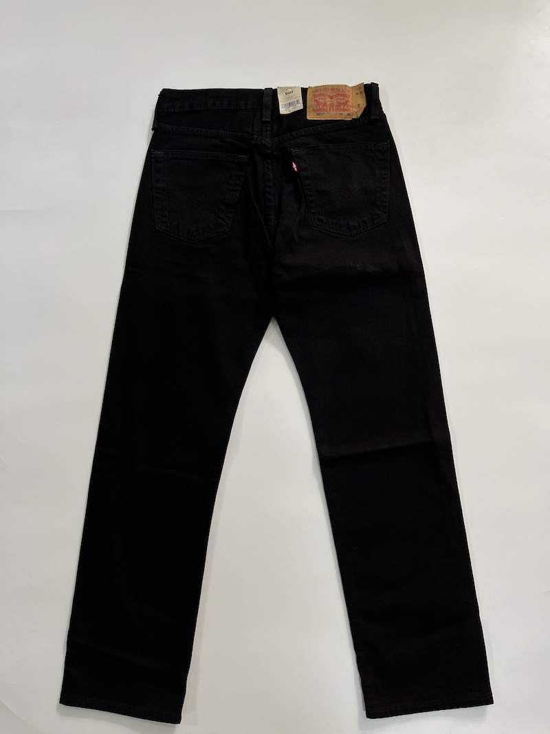 现货Levi's/李维斯男501黑色中腰直筒牛仔裤#005012442 - 图1