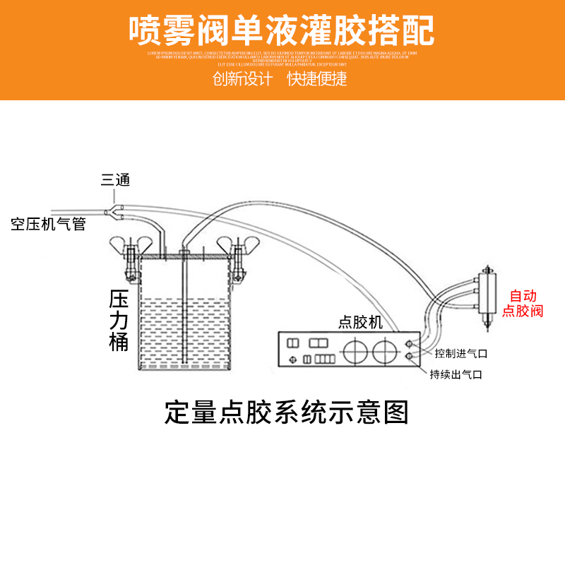 高频喷雾阀圆形阀精密阀点胶机配件油漆三防漆喷阀点胶阀DJF-23 - 图2