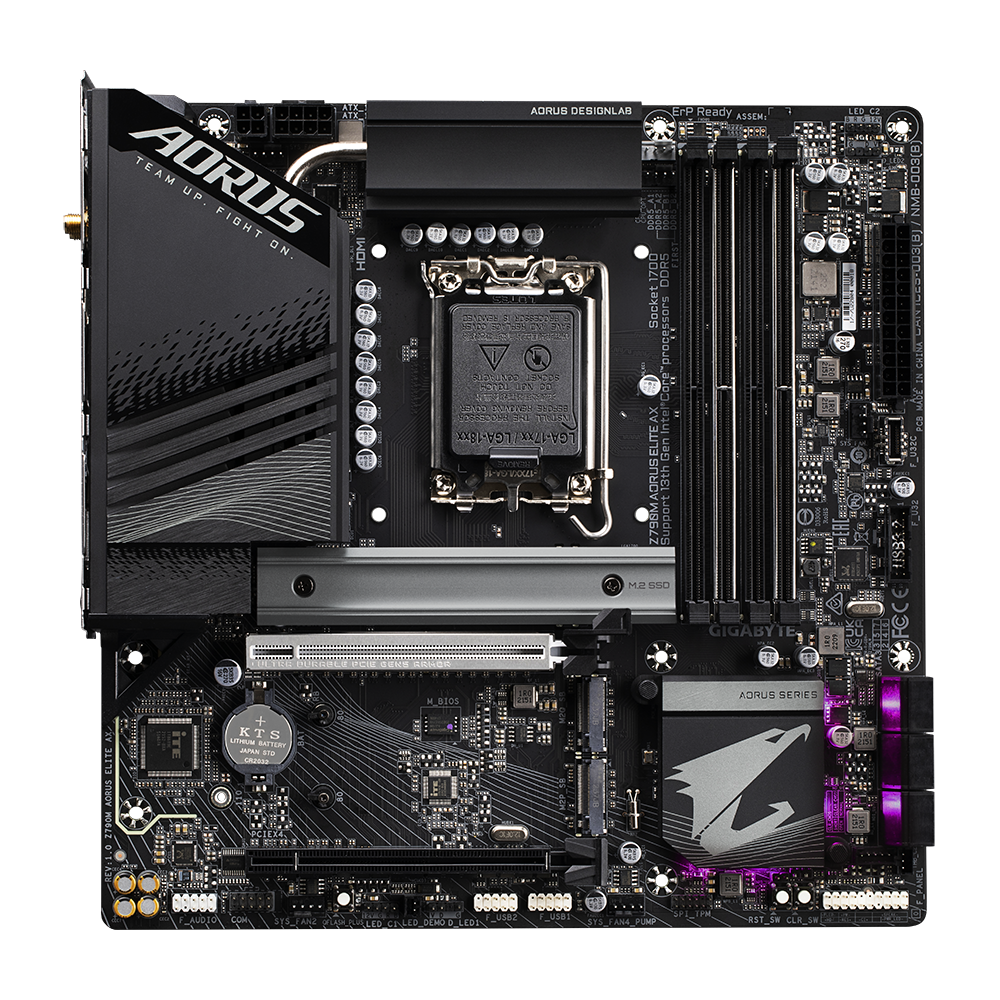 Gigabyte/技嘉 Z790M AORUS ELITE AX DDR5小雕 LGA1700新品主板-图0