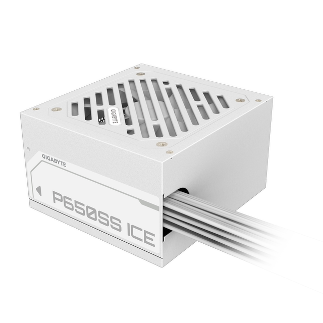 Gigabyte Douzhan 550/650 ICE 80PLUS silver medal straight out pure white snow desktop power supply