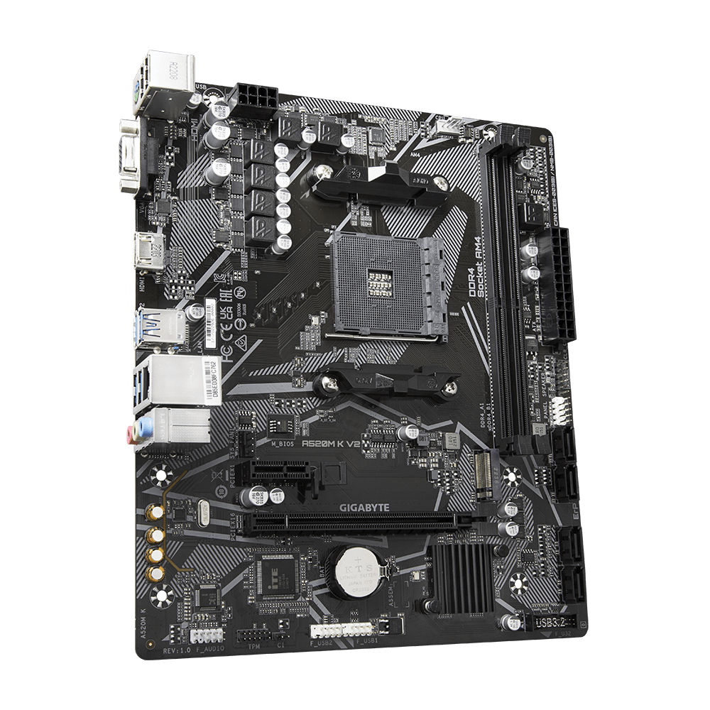 Gigabyte A520M K V2 motherboard supports CPU 5600G 5700 5800 AMD CPU