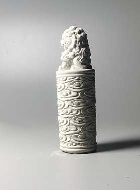 水泥制瑞兽神兽麒麟祥云柱鱼缸茶宠微景观造景装饰小摆件