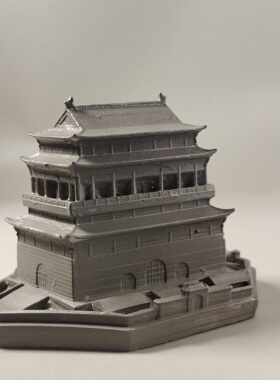 水泥制中国古代古建筑群模型微景观假山盆景沙盘鱼缸造景装饰摆件