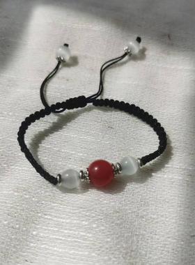 【定制刻字】ins生日礼物本命年情侣红绳姓名手链手工小众百家姓