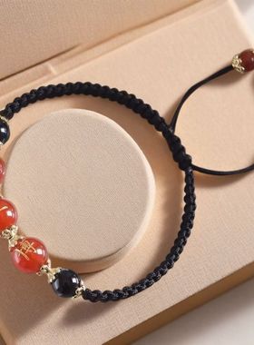 红玛瑙手链情侣款闺蜜生日礼物