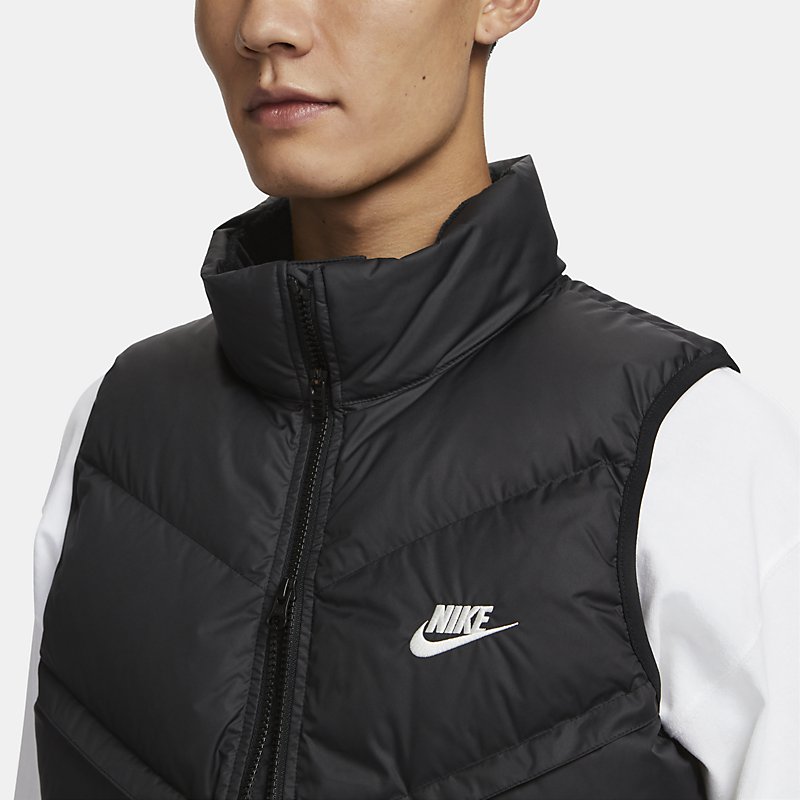 Nike耐克官方立领羽绒马甲男款休闲运动服宽松外套FB8184-010