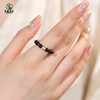 Black gold obsidian ring for men and women East China Sea agate chalcedony jade crystal south red ice species aquamarine single bead ring