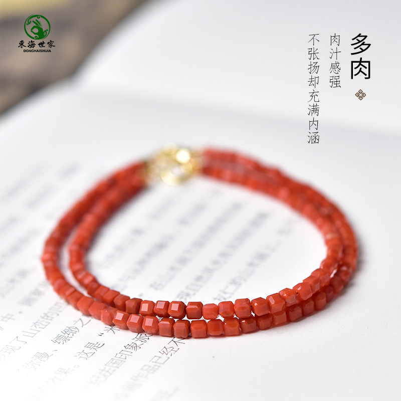 南红手串女男南红玛瑙散珠子项链方糖原石单珠吊坠配饰红玛瑙手链,淘宝优惠券,粉丝福利购,淘宝优惠卷