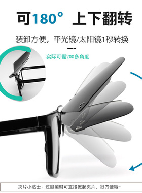 RIEMAH偏光防紫外线近视专用夹片