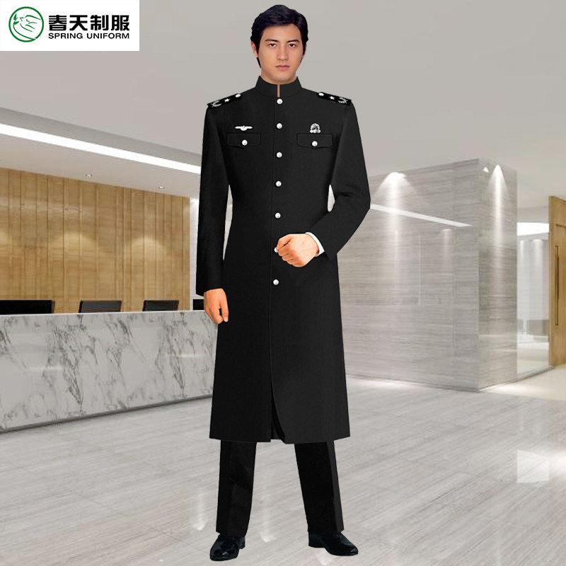 酒店礼宾物业售楼处形象岗门卫门童保安男大衣冬季毛呢外套工作服,淘宝优惠券,粉丝福利购,淘宝优惠卷