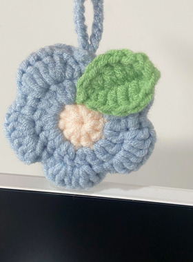 张小昕一朵小花手工毛线diy卡包