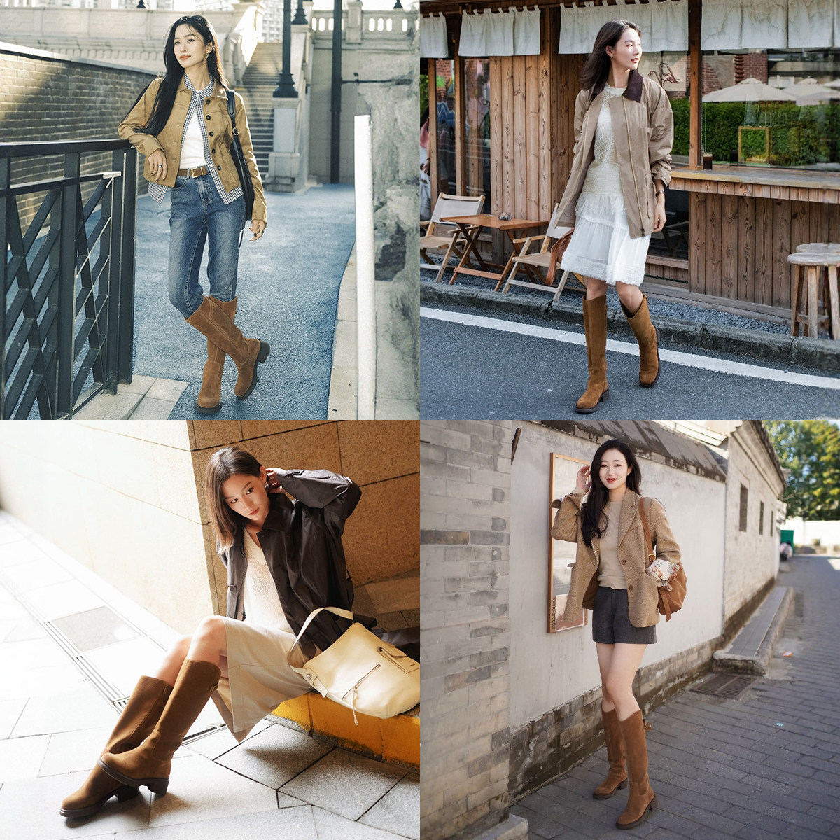 万茜/美洋同款接吻猫[游牧诗人]长筒靴皮带扣骑士靴美拉德高靴,淘宝优惠券,粉丝福利购,淘宝优惠卷