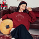 Jordan ຈະອຸດົມສົມບູນໃນໄວໆນີ້, sweatshirt ສີແດງສໍາລັບແມ່ຍິງ
