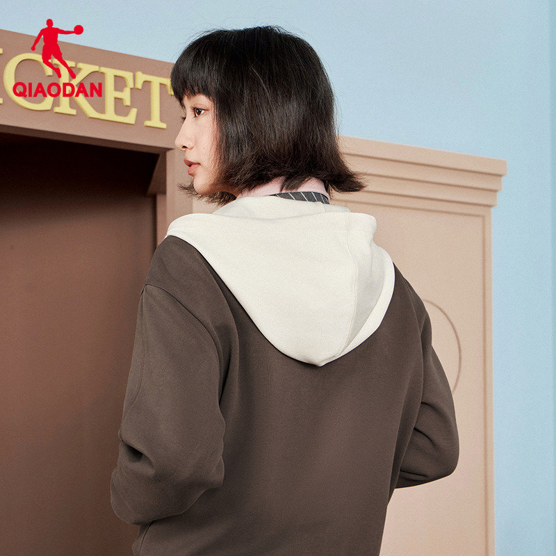 乔丹针织开衫女士2025冬季新款商场同款复古校园风上衣外套卫衣,淘宝优惠券,粉丝福利购,淘宝优惠卷