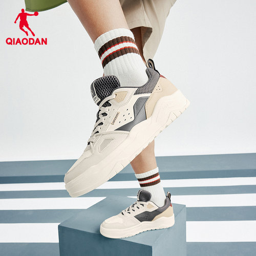 乔丹百搭男子板鞋2025年冬季新品商场同款男款休闲鞋子撞色皮面 - 图3