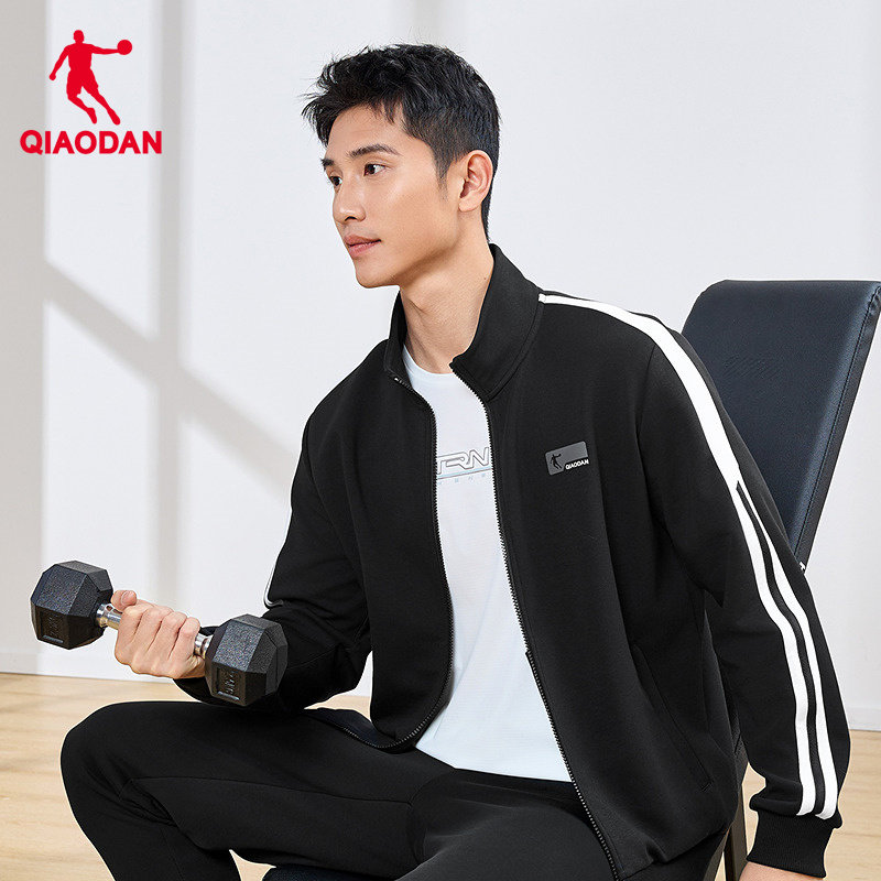 乔丹抗菌外套男士2025冬季新款商场同款舒适亲肤针织开衫百搭上衣 - 图0