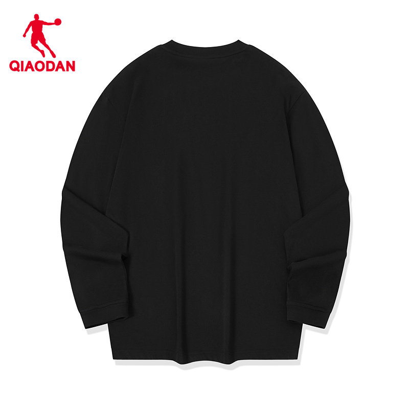 乔丹宽松长袖T恤衫男士2025冬季新款商场同款简约百搭舒适女上衣,淘宝优惠券,粉丝福利购,淘宝优惠卷