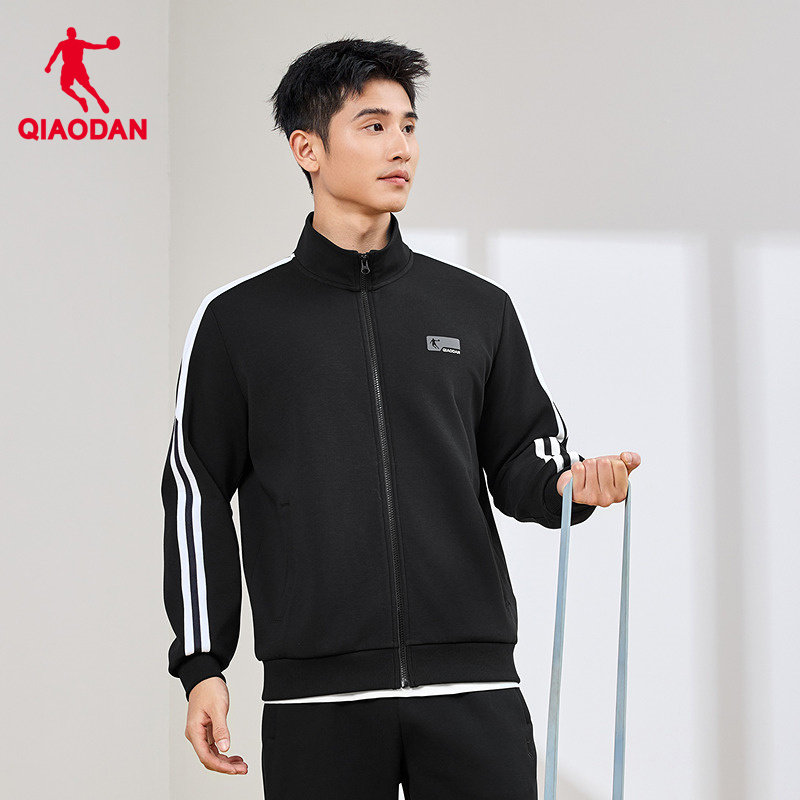 乔丹抗菌外套男士2025冬季新款商场同款舒适亲肤针织开衫百搭上衣 - 图1