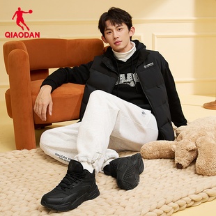 乔丹休闲鞋男2025秋冬皮面防水