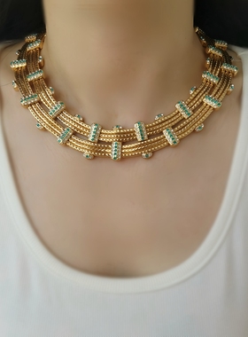 爆款高级复古设计感小众锁骨链