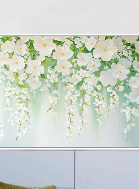 瀑布花卉 数字油画diy抽象清雅高级感治愈手工涂鸦填色摆件装饰画