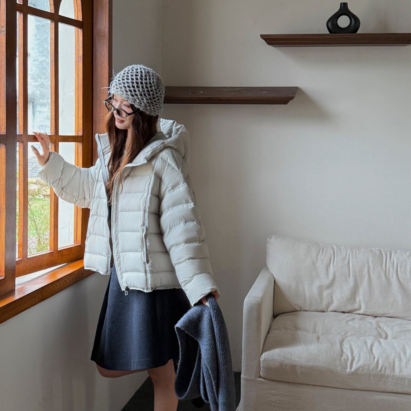 2025冬季新款短款羽绒服女时尚洋气时髦保暖90白鸭绒排骨女士外套