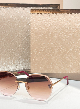 圆形无框时尚男女网红风遮阳墨镜