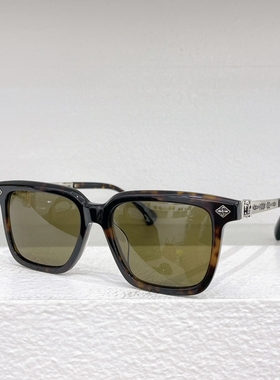 男女通用板材方形大框太阳眼镜8284时尚复古风遮阳墨镜防紫外线灰