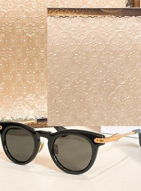 圆形小框复古风男女款遮阳墨镜