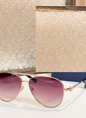 椭圆框优雅镶钻遮阳墨镜男女款