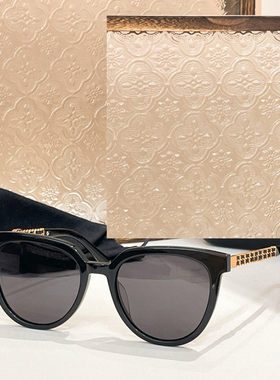 复古风链条遮阳墨镜男女款圆形