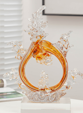 琉璃摆件轻奢格调高级感生活美学