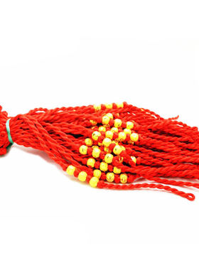 转运珠红绳手链 2元店地摊跑江湖热卖饰品本命年镀金网店手环礼品