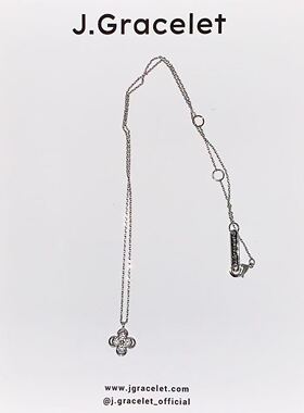 韩国小众品牌J.GRACELET【小幸运】18k镀金合金5A氧化锆石项链