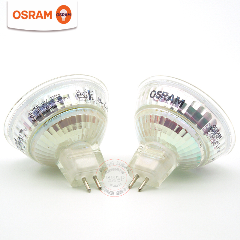 OSRAM欧司朗LED灯杯MR16射灯12V 3W5W6W酒店客厅橱柜天花牛眼灯泡 - 图1