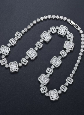 新娘婚纱礼服晚宴项链女小众轻奢