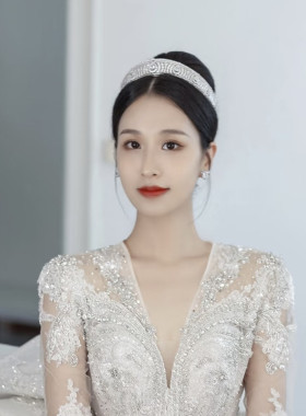 皇冠高级感走秀王冠新娘婚纱头饰