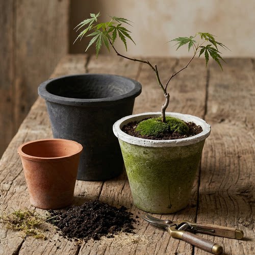 大高筒陶土红陶花盆多肉瓦盆龟背竹陶盆复古透气老式大盆栽三角梅 - 图2