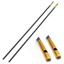 7 mm carbon rod 46 cm Carbon rod with bearing copper head 7 mm No handle straight hole head single head empty bamboo rod