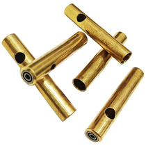 Outer diameter 7 mm copper head hollow bamboo clubhead with bearing swivel threading head straight out wire hole can hide tie head anti-tangle wire