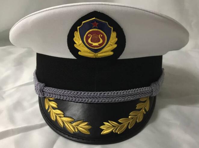 乐队用大盖帽乐队演出帽保安大盖帽八一海军帽仪仗队帽团体大盖帽-图3