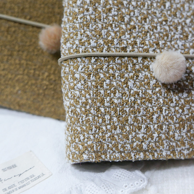 躲在耳里|限量毛呢活页|棉麻感精致编织感简约氛围重工手帐本m5a7,淘宝优惠券,粉丝福利购,淘宝优惠卷