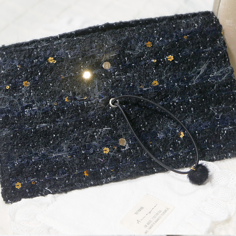 躲在耳里|限量毛呢活页|黑色亮片高级精致质感氛围重工手帐本m5a7,淘宝优惠券,粉丝福利购,淘宝优惠卷