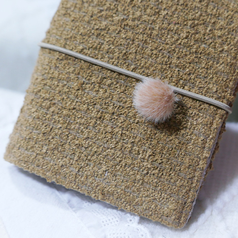 躲在耳里|限量毛呢活页|棉麻感精致编织感简约氛围重工手帐本m5a7,淘宝优惠券,粉丝福利购,淘宝优惠卷