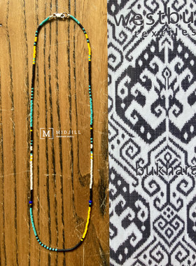 薄荷绿撞色极细中性风百搭项链