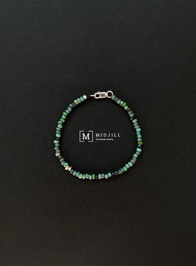 MIDJILL日系小众复古绿手链