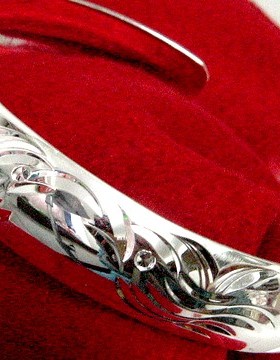 新年特价 99纯银超宽面双凤齐翷银手镯 复古车花S990足银手环民族